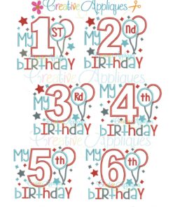 My Birthday Set Applique - Creative Appliques