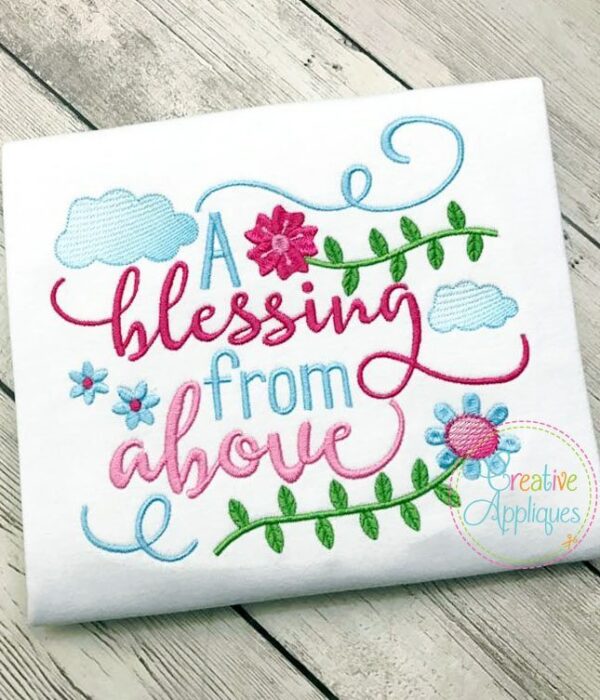 A Blessing from Above Embroidery