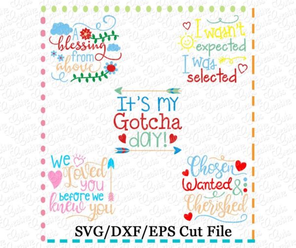 Adoption Set Cutting File SVG DXF EPS