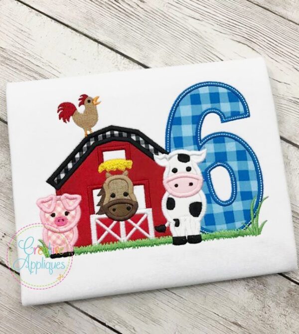 Barn Farm Birthday Number Set - Image 6