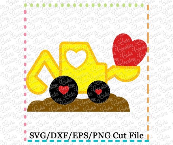 Valentine Digger Cutting File SVG DXF EPS