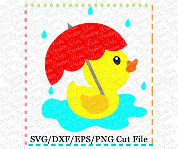 Duck Umbrella Cutting File SVG DXF EPS