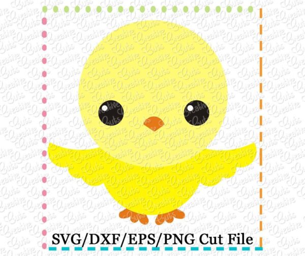 Baby Chick Cutting File SVG DXF EPS