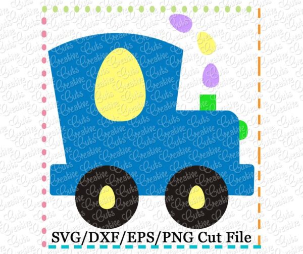 Easter Train Cutting File SVG DXF EPS