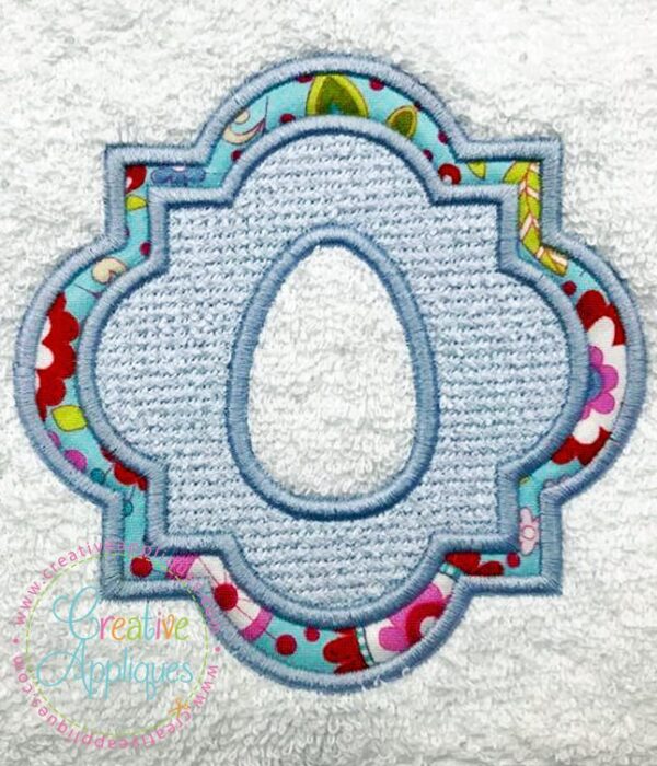 Embossed Quatrefoil Egg Applique