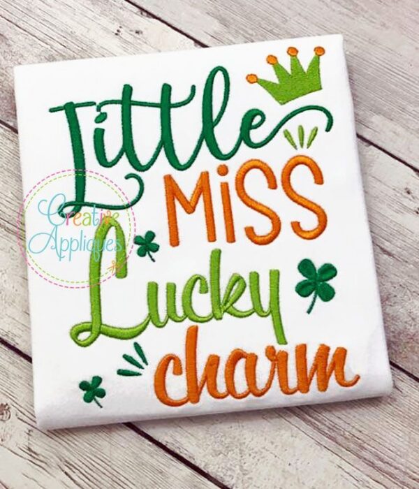 Little Miss Lucky Charm Embroidery