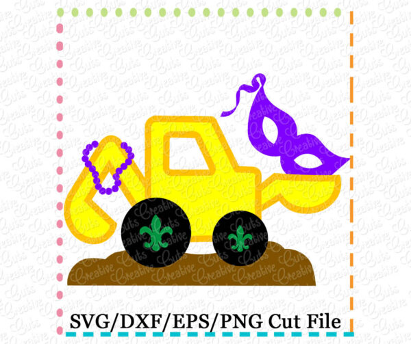 Mardi Gras Digger Cutting File SVG DXF EPS