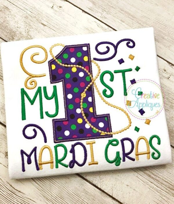 My 1st Mardi Gras Applique