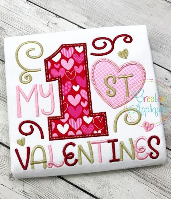 My 1st Valentines Applique