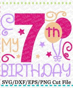 Two Heart Birthday SVG DXF EPS - Creative Appliques