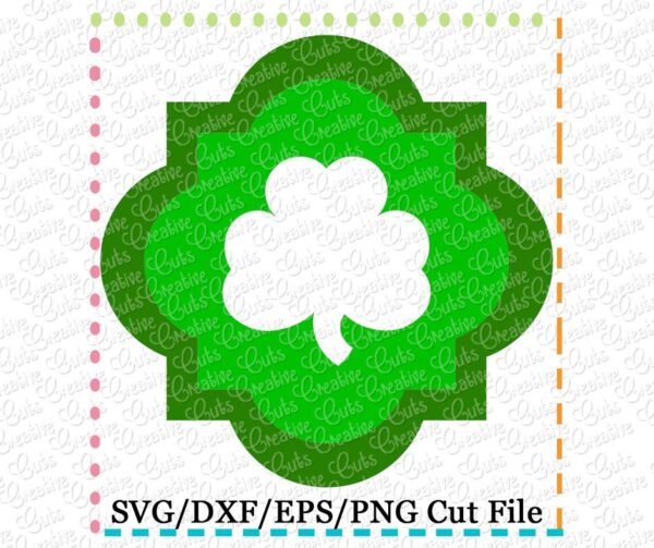 Quatrefoil Clover Cutting File SVG DXF EPS