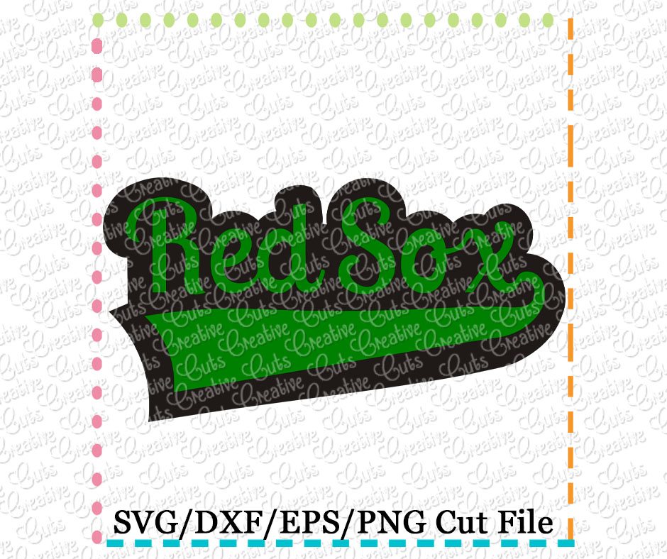 Red Sox Cutting File SVG DXF EPS - Creative Appliques