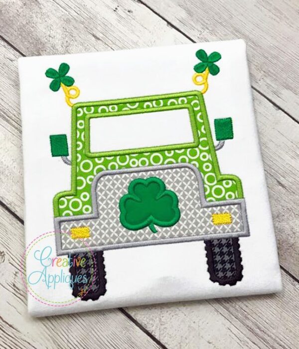 St Patrick's Jeep Applique