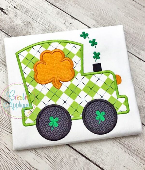 St Patrick Train Applique