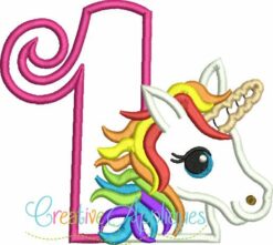 1st-first-birthday-rainbow-unicorn-embroidery-applique-design