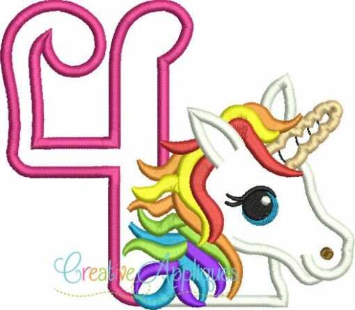 4th-fourth-birthday-rainbow-unicorn-embroidery-applique-design