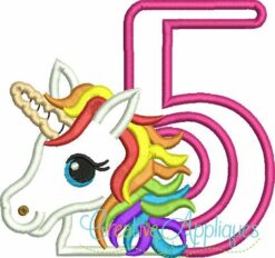 5-5th-five-fifth-birthday-rainbow-unicorn-pony-embroidery-applique-design