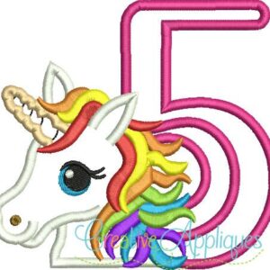 5-5th-five-fifth-birthday-rainbow-unicorn-pony-embroidery-applique-design