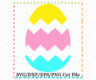 Chevron Easter Egg Cutting File SVG DXF EPS - Creative Appliques