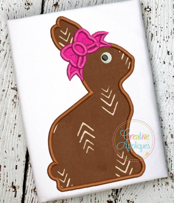 Girl Rabbit Applique