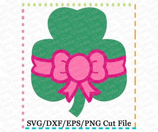 Clover Bow Cutting File SVG DXF EPS