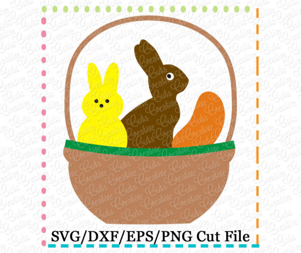 Candy Basket Cutting File SVG DXF EPS