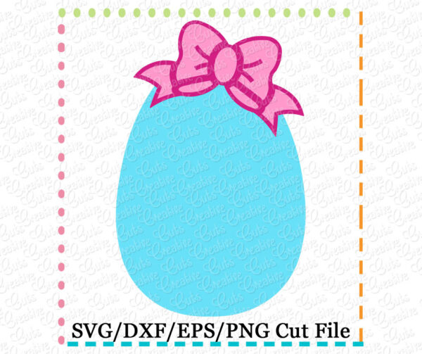 Egg Bow Cutting File SVG DXF EPS