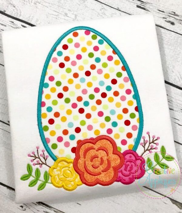 Egg Flowers Applique