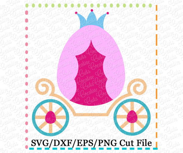 Easter Egg Carriage Cutting File SVG DXF EPS