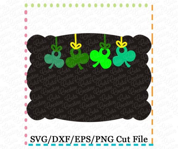 St Patricks Frame Cutting File SVG DXF EPS