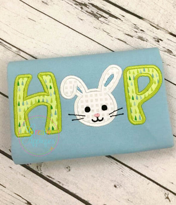 Hop Boy Rabbit Applique