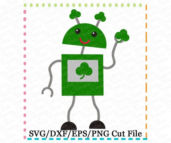 St Patrick's Robot Cutting File SVG DXF EPS