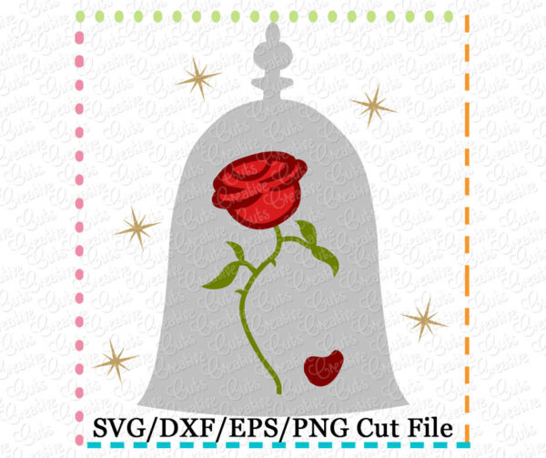 Rose Cutting File SVG DXF EPS