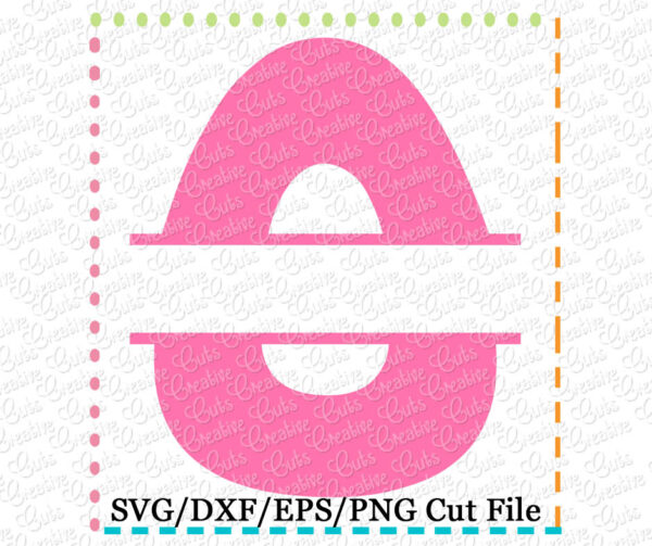 Split Cutout Egg Cutting File SVG DXF EPS