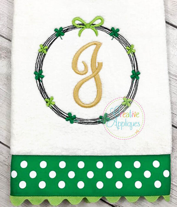 St Patrick's Monogram Embroidery Alphabet