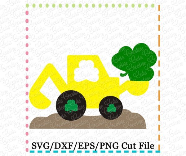 St Patrick's Digger Cutting File SVG DXF EPS