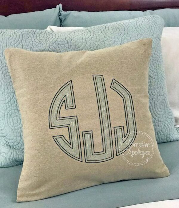 Natural Circle Floss Monogram LARGE