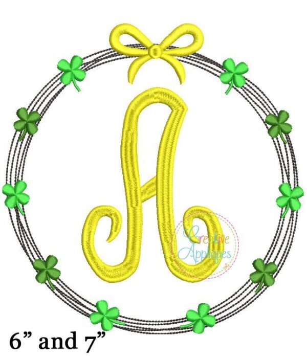 St Patrick's Monogram Embroidery Alphabet - Image 3