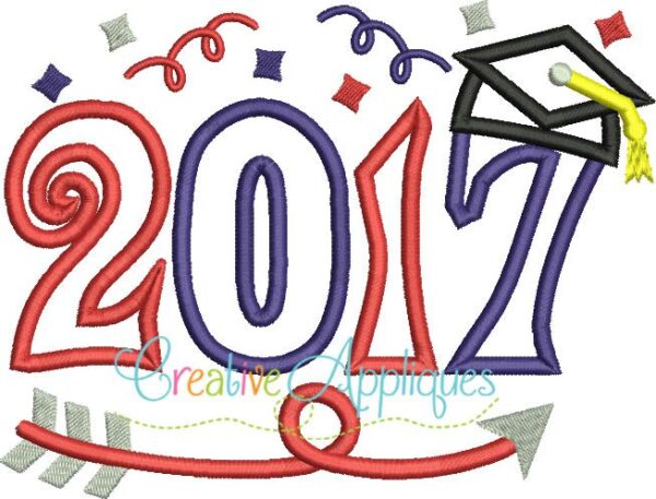 2017 Graduation Applique - Image 2