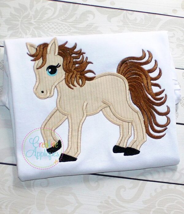 Rainbow Pony Applique - Image 4