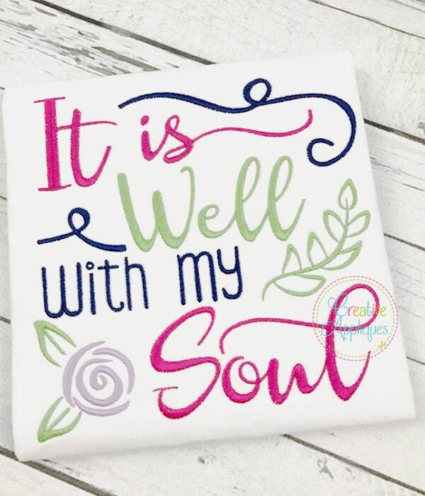 It Is Well With My Soul Embroidery