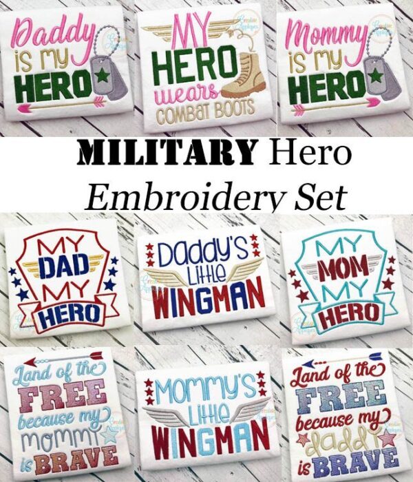 STORE PURCHASE - Military Hero Set Embroidery