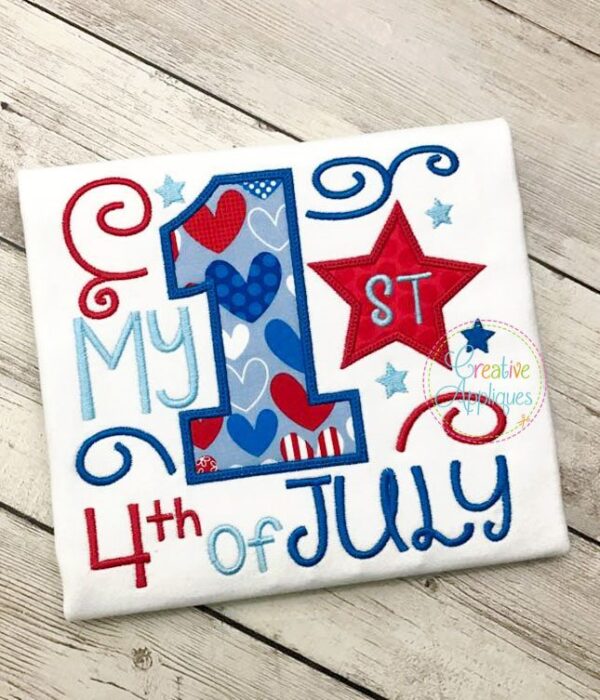 My 1st 4th of July Applique