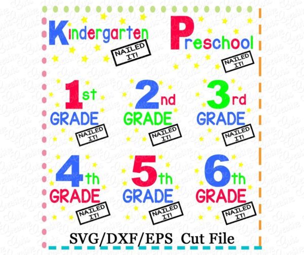 Graduation Nailed It Grade Set Cutting File SVG DXF EPS