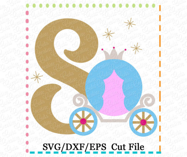 Princess Carriage 8 Cutting File SVG DXF EPS