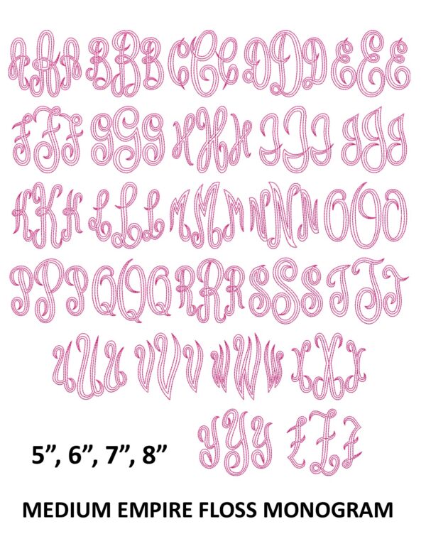 Empire Circle Floss Monogram MEDIUM - Image 3