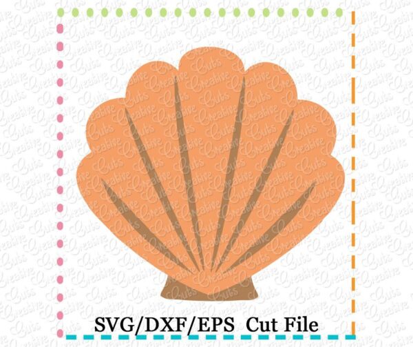 Clam Shell Cutting File SVG DXF EPS