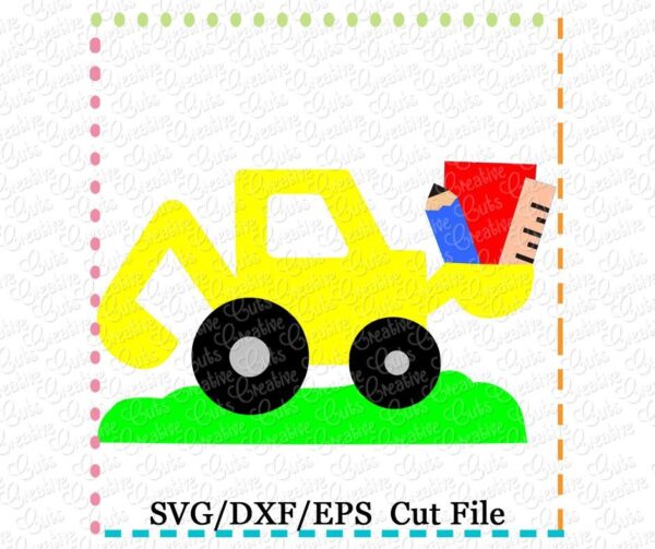 School Digger Cutting File SVG DXF EPS