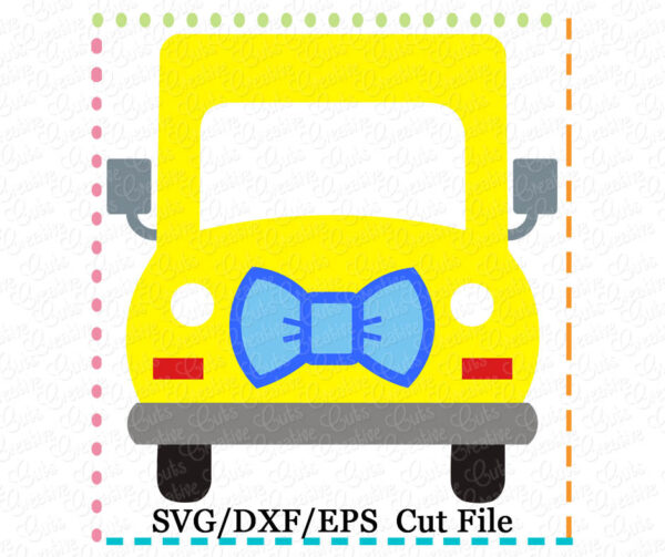 Bus Bow Tie Cutting File SVG DXF EPS