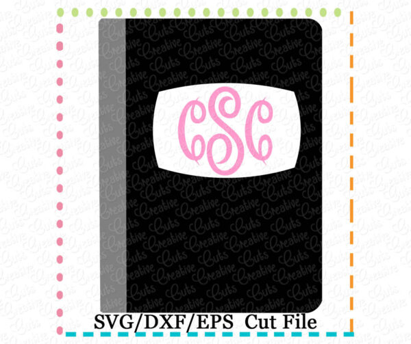 Composition Book Cutting File SVG DXF EPS